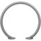 Global Industrial Circle Bike Rack, 37W x 33-1/2H, 2 Bike Capacity, Flange Mount, Gray 708388GY - alternate 1